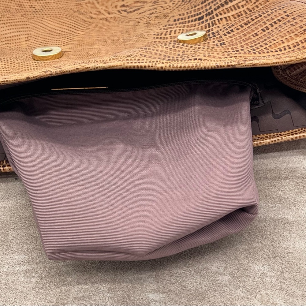 Sharif USA Vintage Lizard & Python Leather Should… - image 9